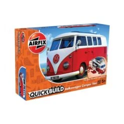 Hornby Airfix - Maquette De Voiture - QuickBuild - VolksWagen Camper Bully Rouge