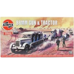 Hornby Airfix - Maquette Militaire - Canon Et Tracteur De 88mm Allemands