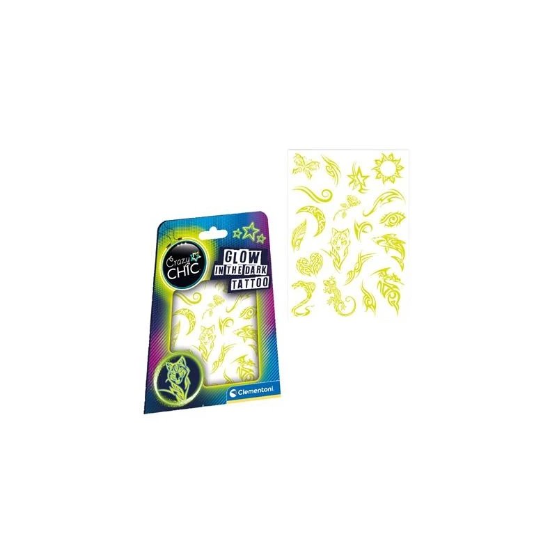 Clementoni - Loisirs Créatifs - Tatouages éphémères Phosphorescents 3 Clementoni - Loisirs Créatifs - Tatouages éphémères Phosphorescents