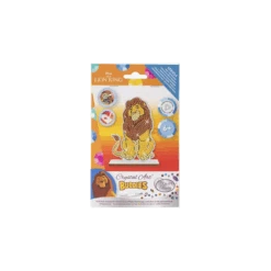 Crystal Art - Tableau à Diamanter Avec Socle - Disney Mufasa