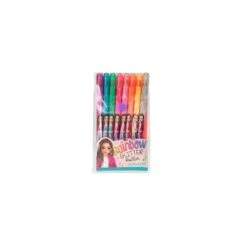 Depesche - Top Model - Blister De 8 Stylos Rainbow Glitter Roller