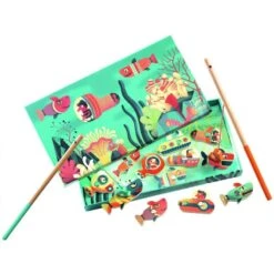 Djeco - DJ01656 - Jeu De Pêche Magnétique - Pêche Aux Requins