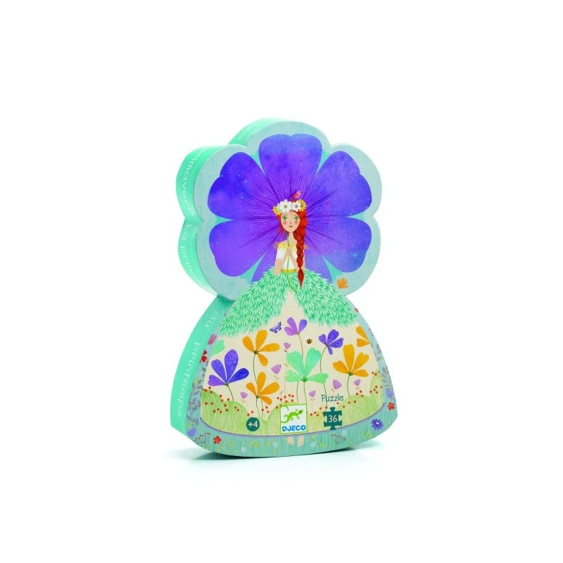 Djeco - DJ07238 - Puzzle Silhouette - La Princesse Du Printemps - 36 Pièces 3 Djeco - DJ07238 - Puzzle Silhouette - La Princesse Du Printemps - 36 Pièces