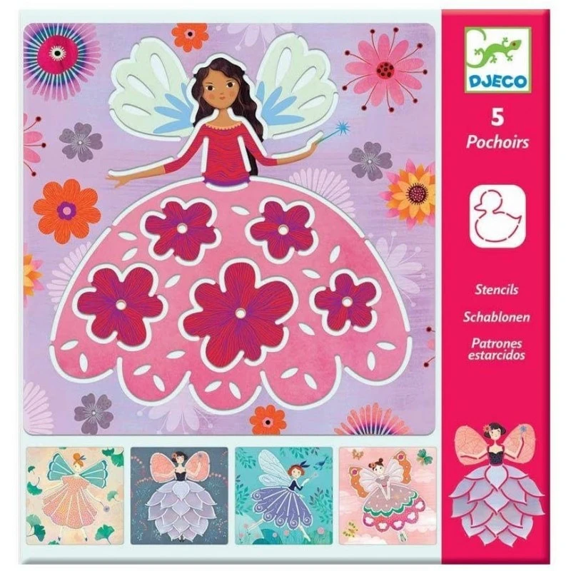 Djeco - DJ08821 - Pochoirs - Fées 3 Djeco - DJ08821 - Pochoirs - Fées