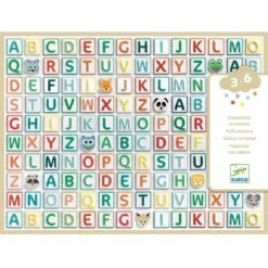 Djeco - DJ09078 - Stickers Des Petits - Gommettes Alphabet