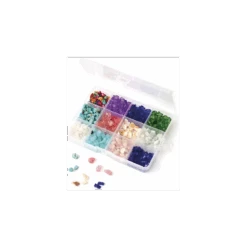 Graine Créative - Boite De Perles En Pierre - 12 Coloris