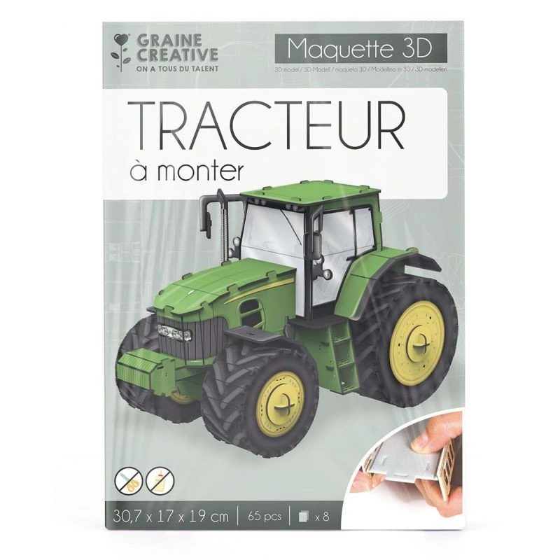 Graine Créative - Maquette 3D - Tracteur 3 Graine Créative - Maquette 3D - Tracteur