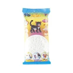 Hama - Perles - 205-01 - Taille Midi - Sachet 6000 Perles Blanc