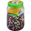 Hama - Perles - 2087 - Taille Midi - Pot Bleu 7000 Perles Avec 2 Plaques -Jouets Pour Enfants hama perles 2087 taille midi pot bleu 7000 perles avec 2 plaques
