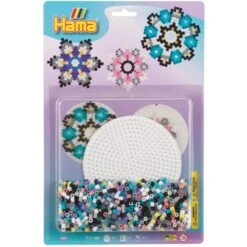 Hama - Perles - 4016 - Taille Midi - Boîte 1100 Perles Et Plaque Ronde