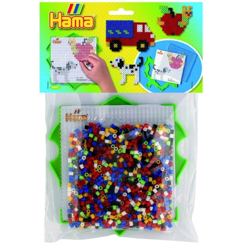 Hama - Perles - 4601 - Taille Midi - Kit Multi Cadre - 1000 Perles Et 1 Plaque Cadre 3 Hama - Perles - 4601 - Taille Midi - Kit Multi Cadre - 1000 Perles Et 1 Plaque Cadre