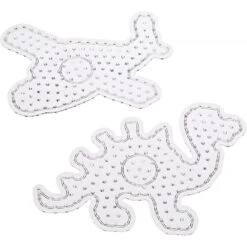 Hama - Perles - 8257 - Taille Maxi - Sachet De 2 Plaques Dinosaure Et Avion