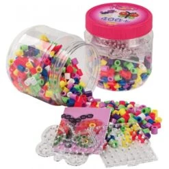 Hama - Perles - 8791 - Taille Maxi - Pot Rose 400 Perles Avec 2 Plaques
