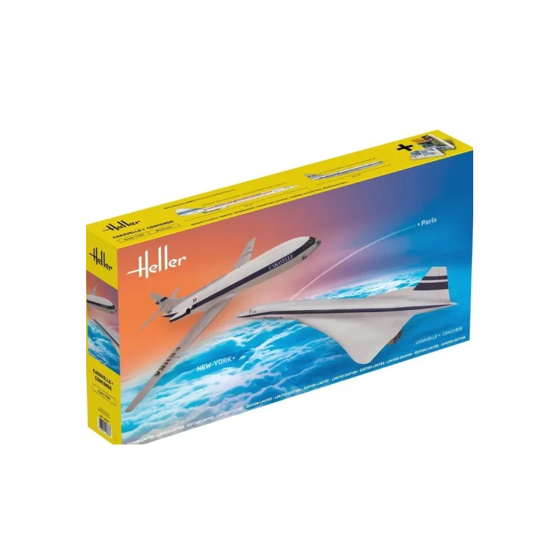Heller - Maquette - Avion - Caravelle Et Concorde 3 Heller - Maquette - Avion - Caravelle Et Concorde