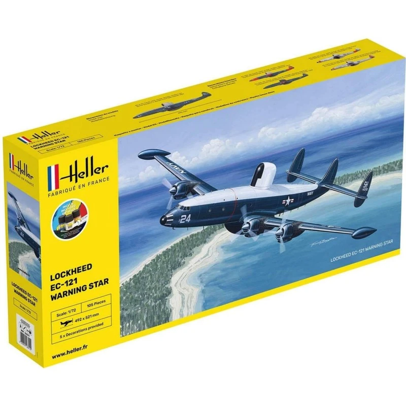 Heller - Maquette - Avion - Starter Kit - Lockheed Warning Star 3 Heller - Maquette - Avion - Starter Kit - Lockheed Warning Star
