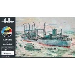 Heller - Maquette De Bateau - Starter Kit - La Seine Et La Saone Twinset - 1:400