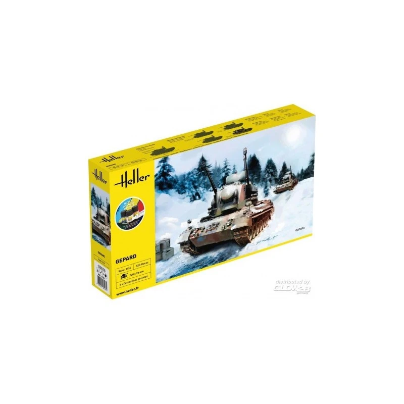 Heller - Maquette De Char - Starter Kit - Tank Gepard 3 Heller - Maquette De Char - Starter Kit - Tank Gepard