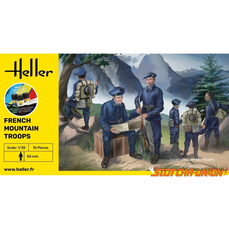 Heller - Maquette Militaire - Starter Kit - Troupes Françaises De Montagne - 1:35 3 Heller - Maquette Militaire - Starter Kit - Troupes Françaises De Montagne - 1:35