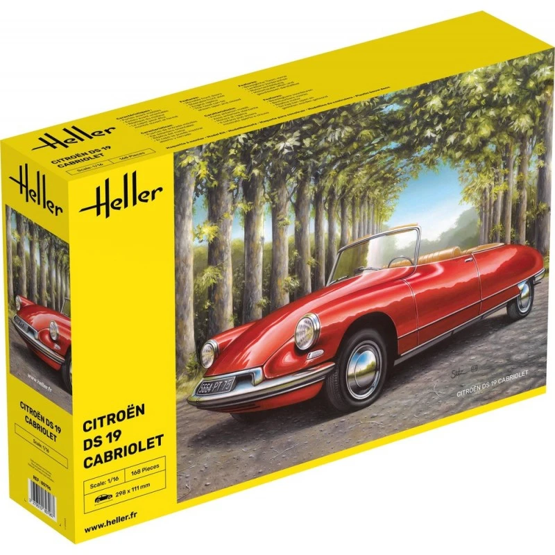 Heller - Maquette - Voiture - Citroen DS 19 Cabriolet 3 Heller - Maquette - Voiture - Citroen DS 19 Cabriolet
