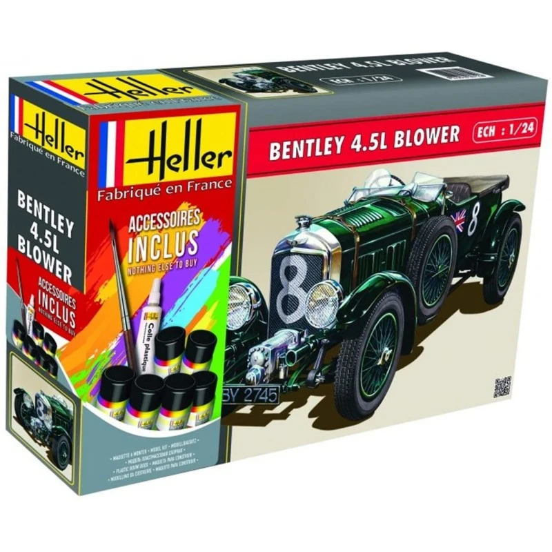 Heller - Maquette - Voiture - Starter Kit - Bentley 4.5L Blower 3 Heller - Maquette - Voiture - Starter Kit - Bentley 4.5L Blower
