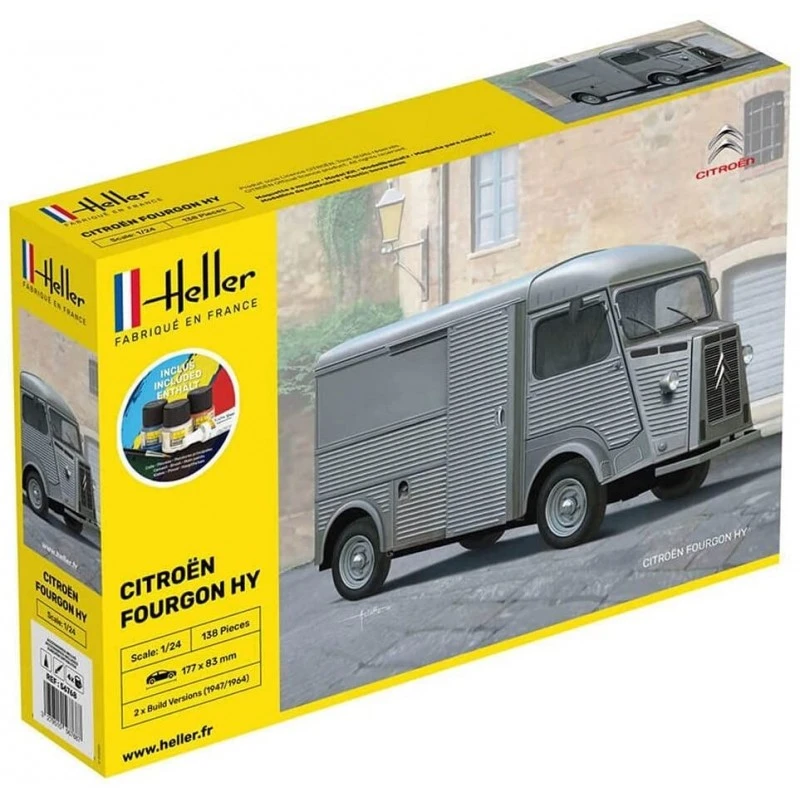Heller - Maquette - Voiture - Starter Kit - Citroen Fourgon Type H 3 Heller - Maquette - Voiture - Starter Kit - Citroen Fourgon Type H