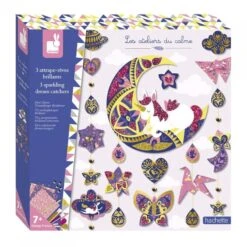 Janod - Loisirs Créatifs - 3 Attrape-rêves Brillants - Licornes