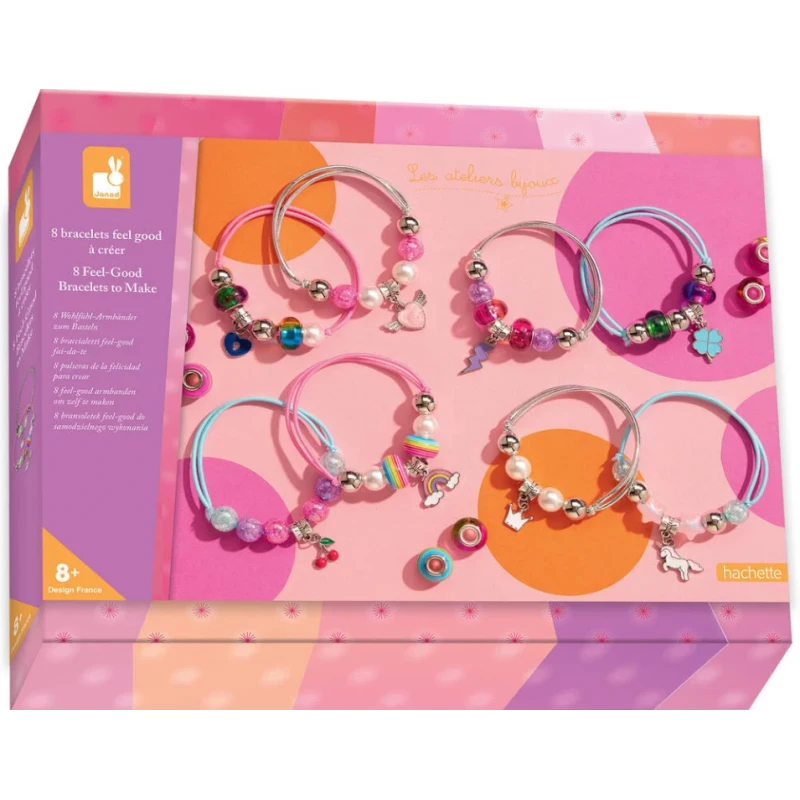 Janod - Loisirs Créatifs - 8 Bracelets Fell Good à Créer 3 Janod - Loisirs Créatifs - 8 Bracelets Fell Good à Créer