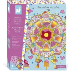 Janod - Loisirs Créatifs - Coffret Peinture Arc-en-ciel Mandala