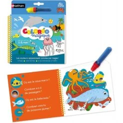 Nathan - Loisirs Créatifs - Coloréo Mer - Le Coloriage Magique à L'eau