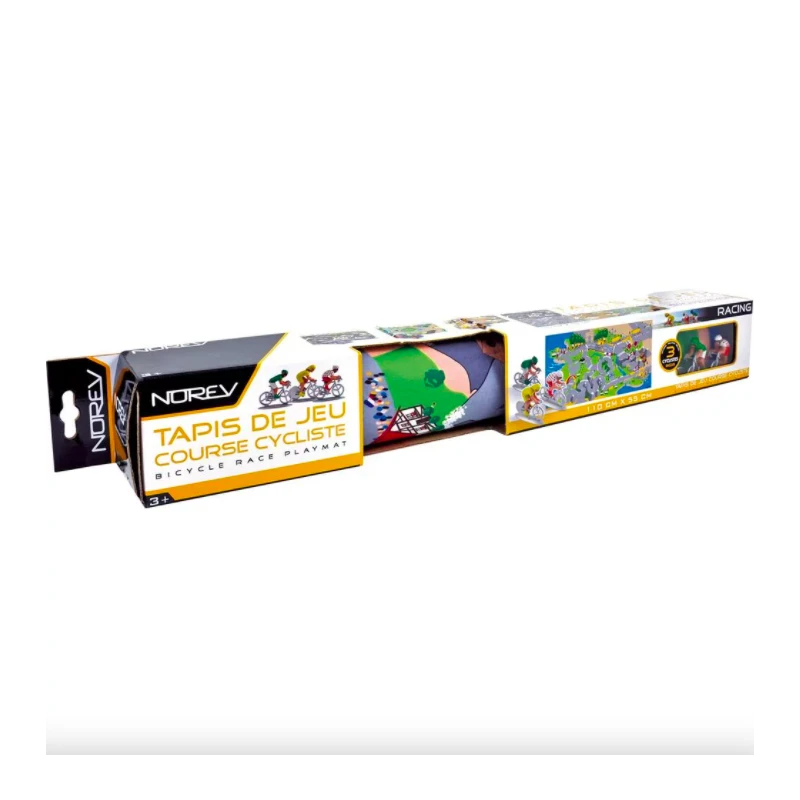 Norev - Véhicule Miniature - Tapis De Jeu Course Cycliste 110x55 Cm Avec 3 Vélos 3 Norev - Véhicule Miniature - Tapis De Jeu Course Cycliste 110x55 Cm Avec 3 Vélos