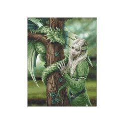 OZ - Loisirs Créatifs - Crystal Art - Kit Poster à Diamanter 35x45cm - Anne Stokes Magicienne