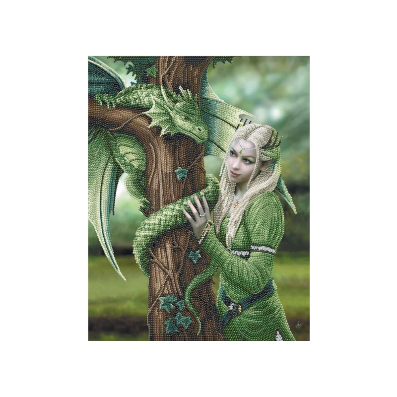 OZ - Loisirs Créatifs - Crystal Art - Kit Poster à Diamanter 35x45cm - Anne Stokes Magicienne 3 OZ - Loisirs Créatifs - Crystal Art - Kit Poster à Diamanter 35x45cm - Anne Stokes Magicienne