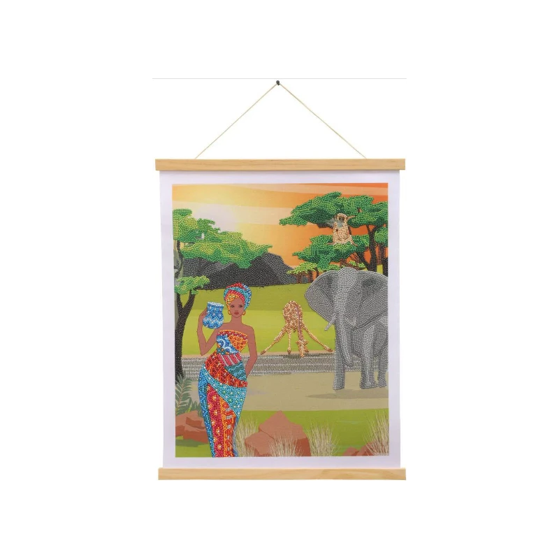 OZ - Loisirs Créatifs - Crystal Art - Kit Poster à Diamanter 35x45cm - Évasion Afrique 3 OZ - Loisirs Créatifs - Crystal Art - Kit Poster à Diamanter 35x45cm - Évasion Afrique
