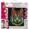 OZ - Loisirs Créatifs - Crystal Art - Kit Tableau Broderie Diamant 30x30cm - Loup Multicolore -Jouets Pour Enfants oz loisirs creatifs crystal art kit tableau broderie diamant 30x30cm loup multicolore
