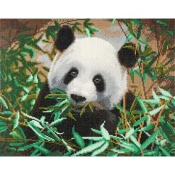 OZ - Loisirs Créatifs - Crystal Art - Kit Tableau Broderie Diamant 40x50cm Panda