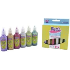 OZ - Loisirs Créatifs - DIAM'S 3D Mini Total Star - 6 Couleurs Pailletées