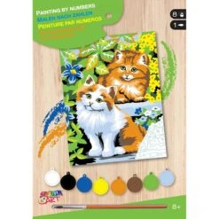 OZ - Loisirs Créatifs - Peinture Par Numéro - Débutants - Chats Coquins