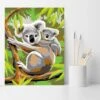 OZ - Loisirs Créatifs - Peinture Par Numéro - Débutants - Koalas -Jouets Pour Enfants oz loisirs creatifs peinture par numero debutants koalas