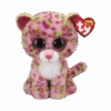 Peluche TY - Peluche 15 Cm - Lainey Le Léopard Rose Et Vert -Jouets Pour Enfants peluche ty peluche 15 cm lainey le leopard rose et vert