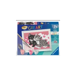 Ravensburger - Creart - Peinture Au Numéro - Adorables Chatons - 8x12cm
