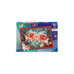 Ravensburger - Creart - Peinture Au Numéro - Bisous De Poissons - 31x21cm