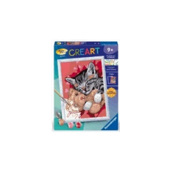 Ravensburger - Creart - Peinture Au Numéro - Chaton Et Nounous - 18x24cm
