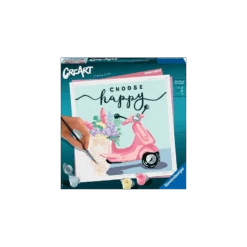 Ravensburger - Creart - Peinture Au Numéro - Choose Happy - 20x20cm