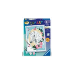 Ravensburger - Creart - Peinture Au Numéro - Licorne Fleurie - 18x24cm