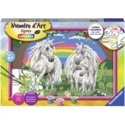 Ravensburger - Numéro D'art - 31x21cm - Au Pays Des Licornes