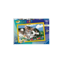 Ravensburger - Peinture Par Numéro - Une Belle Amitié Chien Chat - 31x21cm