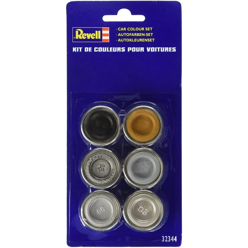 Revell - 32344 - Peinture Email - Couleurs Autos 6 Pots 3 Revell - 32344 - Peinture Email - Couleurs Autos 6 Pots