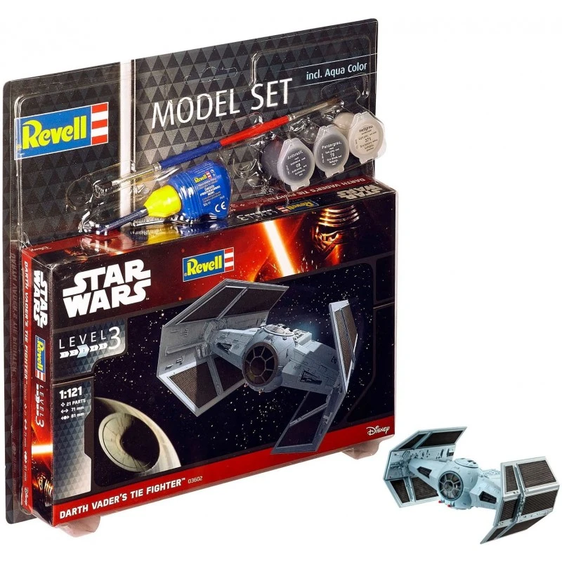 Revell - 63602 - Model Set Star Wars - TIE Fighter De Dark Vador 3 Revell - 63602 - Model Set Star Wars - TIE Fighter De Dark Vador