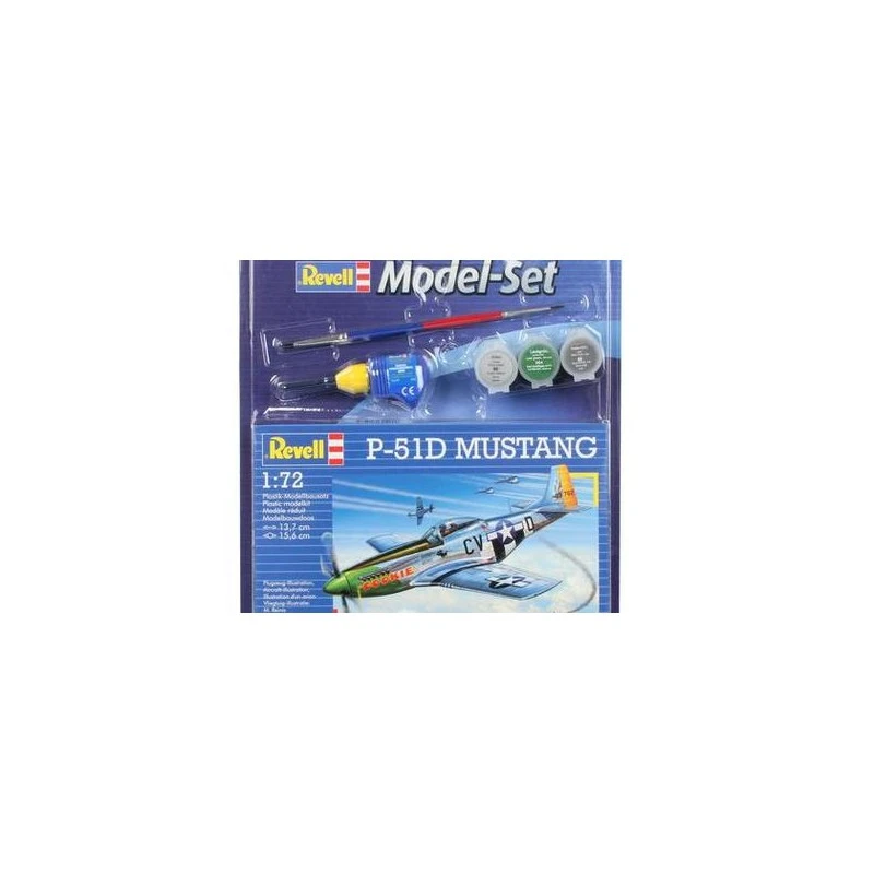 Revell - 64148 - Maquette D'avion - Starter Kit - P-51D Mustang - 1:72 3 Revell - 64148 - Maquette D'avion - Starter Kit - P-51D Mustang - 1:72
