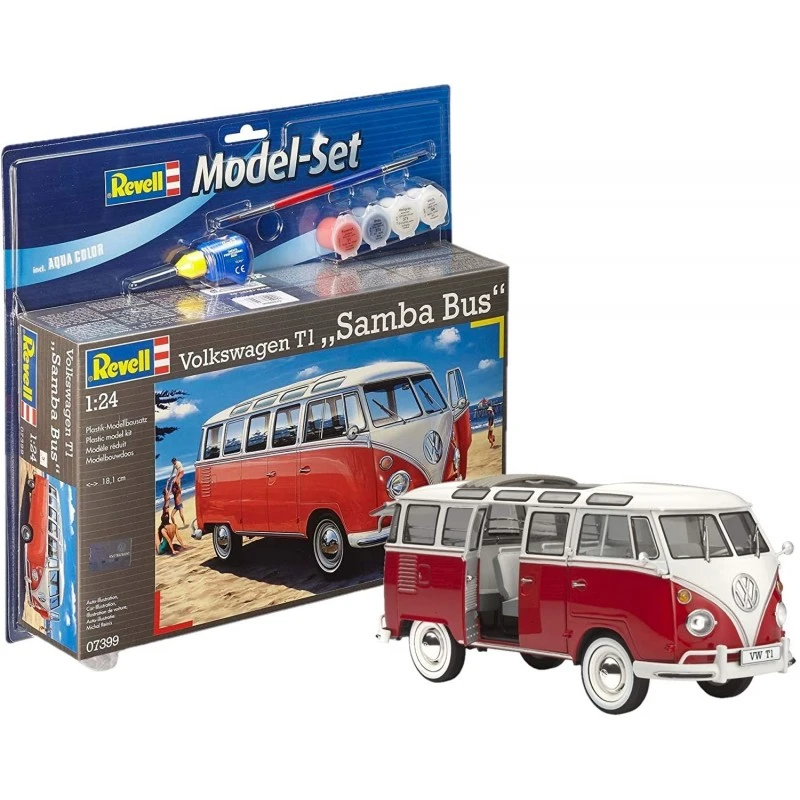 Revell - 67399 - Model Set Voiture - VW T1 Samba Bus 3 Revell - 67399 - Model Set Voiture - VW T1 Samba Bus